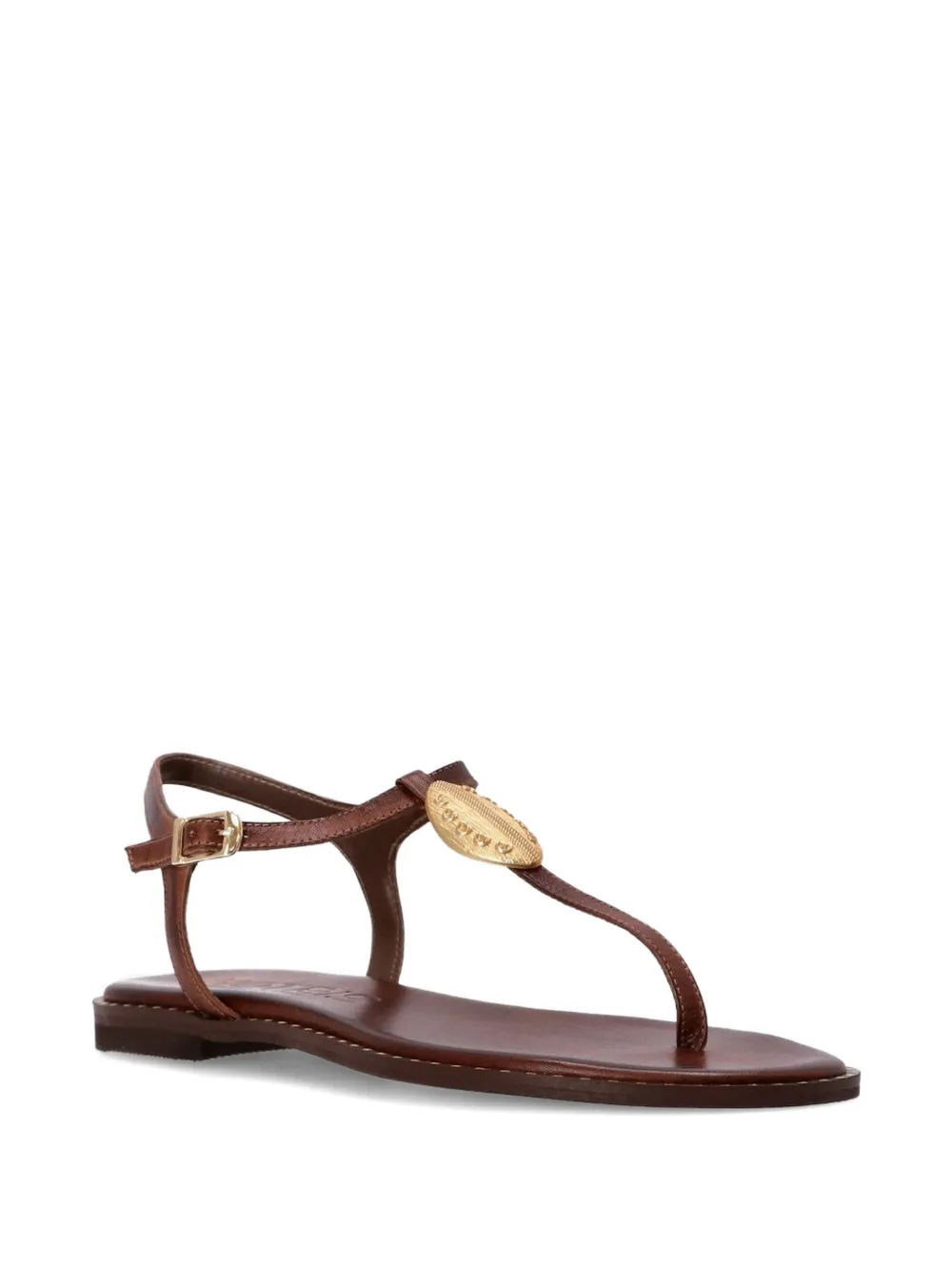  Kotris Sandals Buckle-fastening T-strap Sandals - Brown 