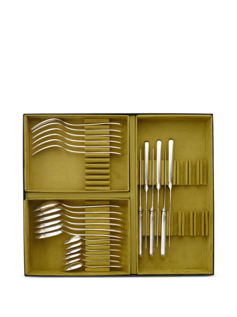 Christofle sculpted flatware (set of twenty-four) - Schwarz