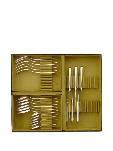 Christofle Perles sculpted flatware six-person setting