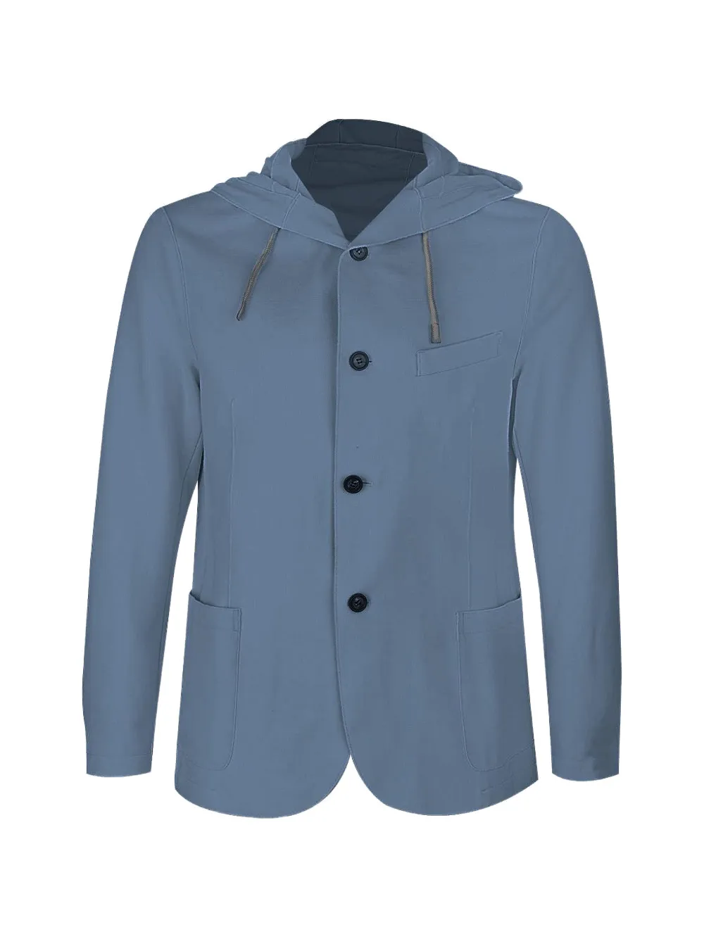 Eleventy hooded buttoned blazer - Blu