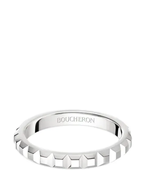 Boucheron Clou de Paris platinum wedding band ring
