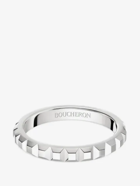 Boucheron bague Clou de Paris en platine