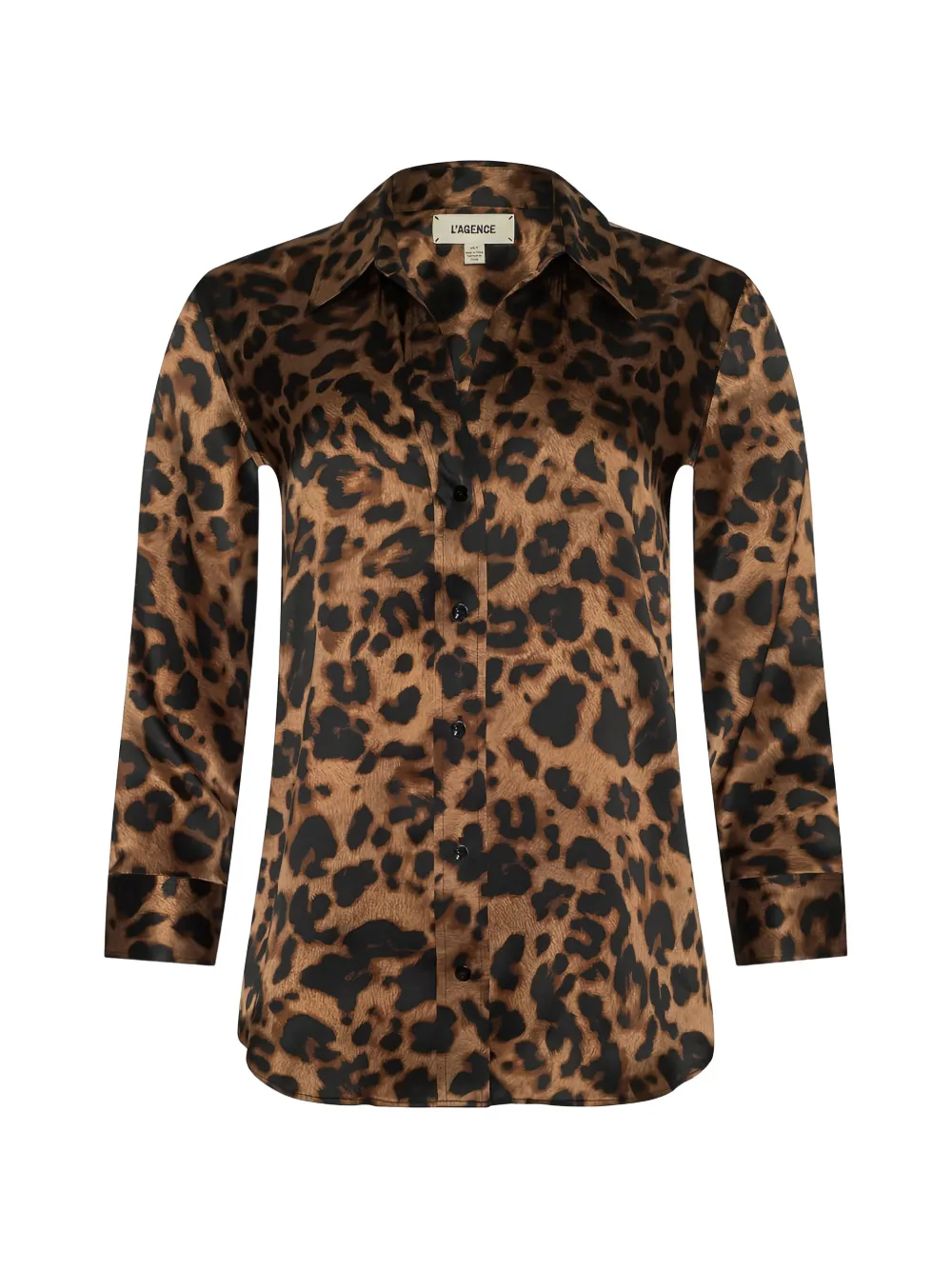 L'Agence Dani leopard-print blouse - Marrone