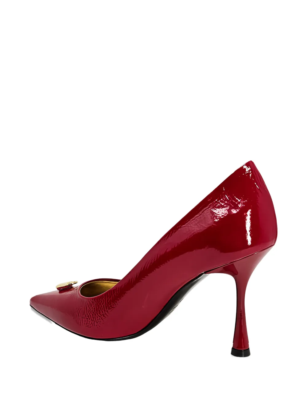 Madison.Maison x Joan Hornig pumps verfraaid met slot en puntige neus Rood
