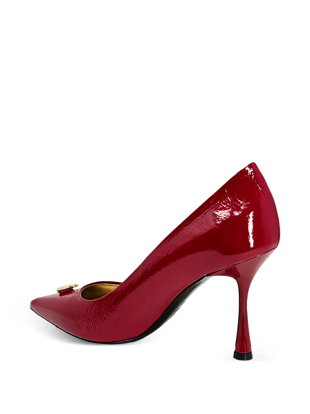  Madison.maison X Joan Hornig Lock-embellishment Pointed-toe Pumps - Red 