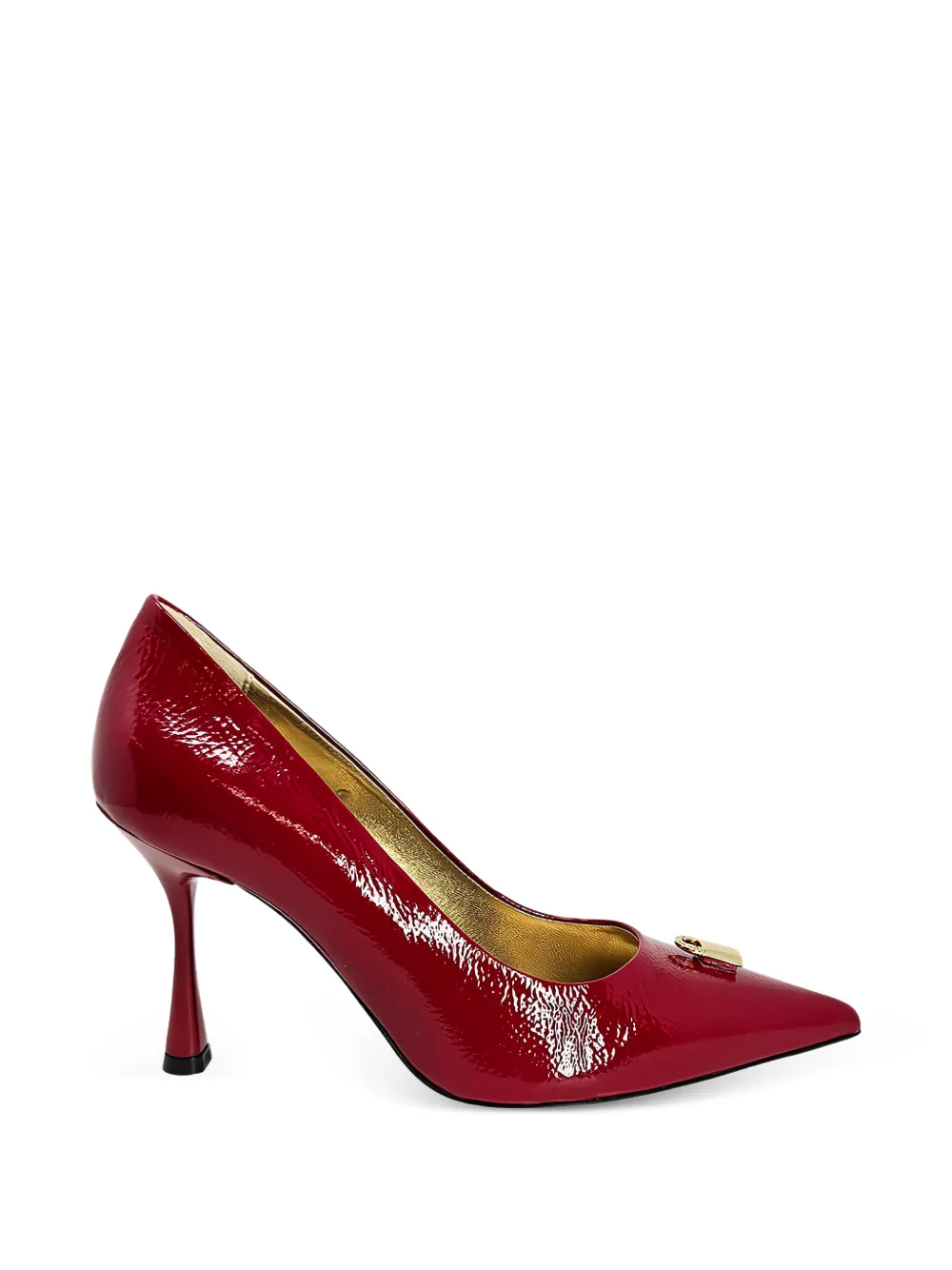 Madison.Maison x Joan Hornig lock-embellishment pointed-toe pumps - Rosso