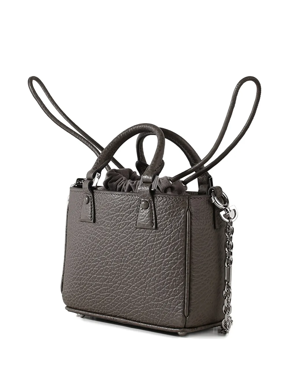  Maison Margiela 5ac Leather Tote Bag - Grey 
