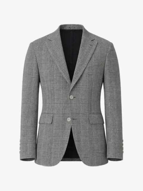 Brunello Cucinelli checked single-breasted jacket