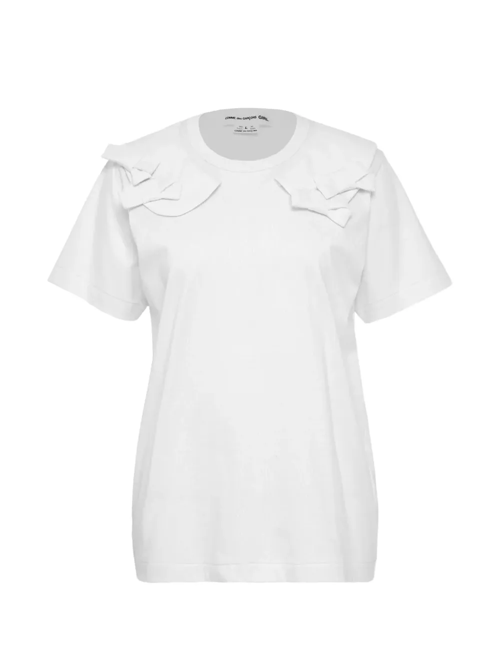 Comme Des Garçons Girl bow T-shirt - Bianco