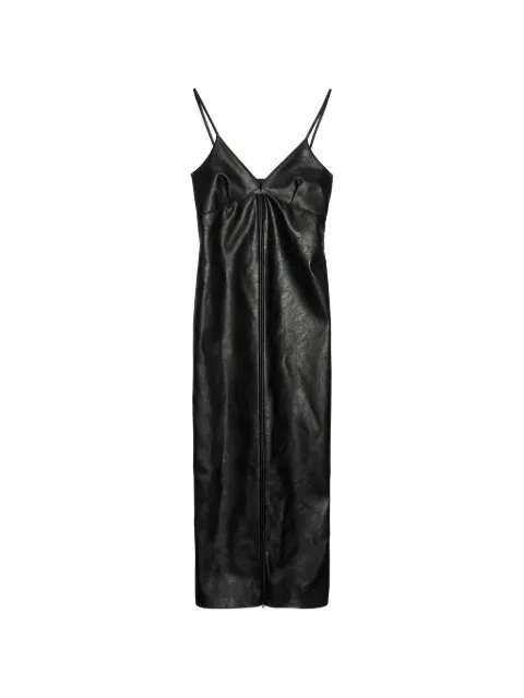 MSGM V-neck leather dress