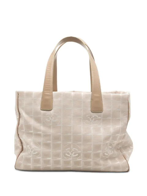 CHANEL Pre-Owned 2003-2004 뉴 트래블 라인 나일론 토트 백
