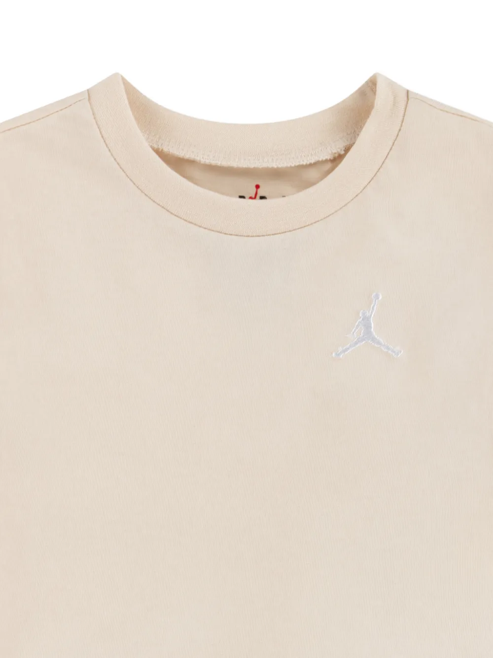 Jordan Kids Shortsset met geborduurd logo Beige