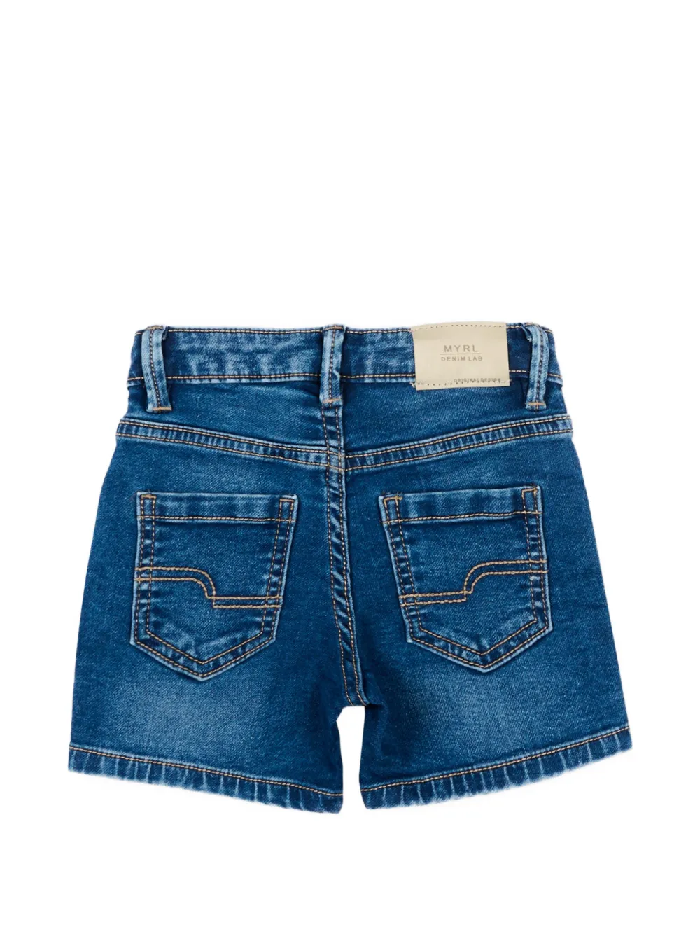  Mayoral Belt-loop Denim Shorts - Blue 
