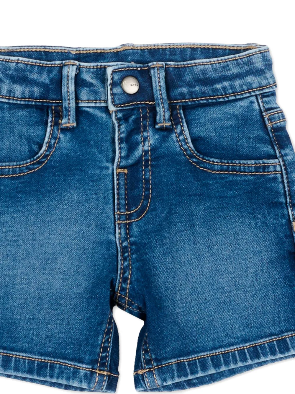  Mayoral Belt-loop Denim Shorts - Blue 