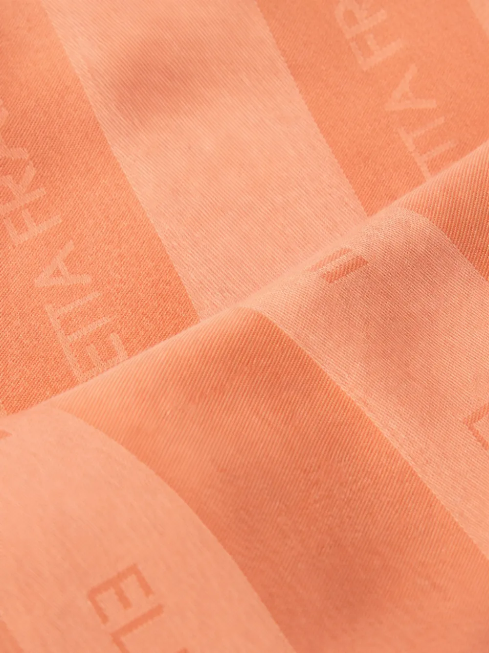 Elisabetta Franchi Viscose en modal foulard sjaal met jacquard strepen Oranje
