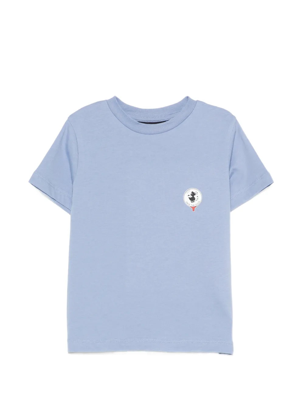 Save The Duck Kids logo-print T-shirt - Blu