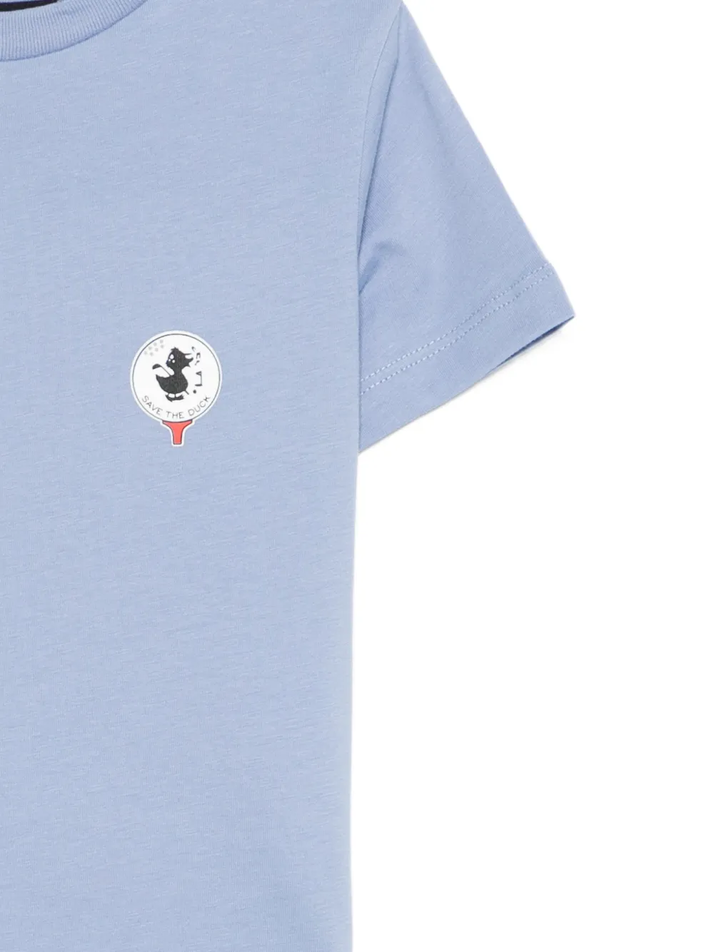 Save The Duck Kids T-shirt met logoprint Blauw
