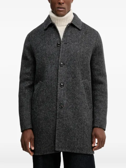 Mos Mosh Barkley herringbone buttoned coat