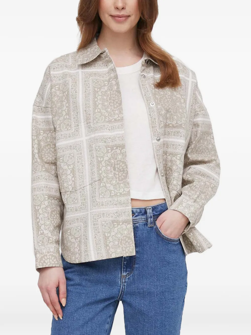 Mos Mosh patterned shirt - Verde