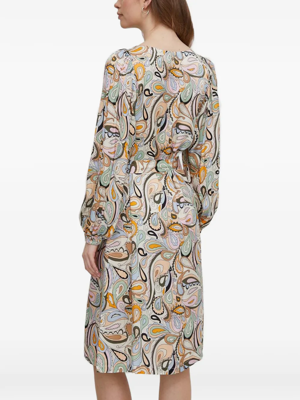  Mos Mosh Paisley Tie-waist Mini Dress - Neutrals 