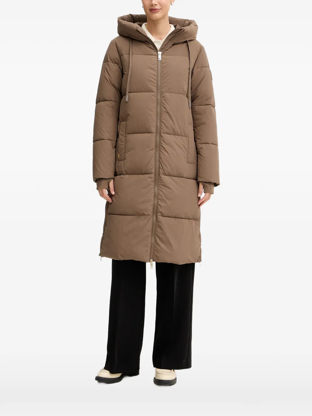 Mos Mosh MMOllie Terma hooded quilted coat - Marrone
