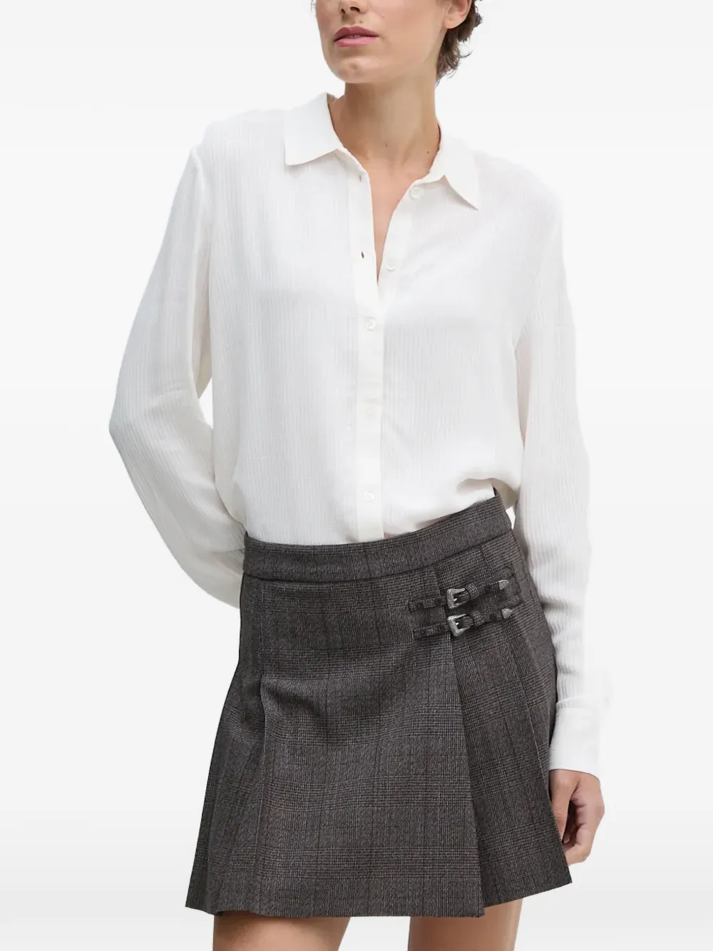 Mos Mosh Kether Sez buttoned striped shirt - Bianco