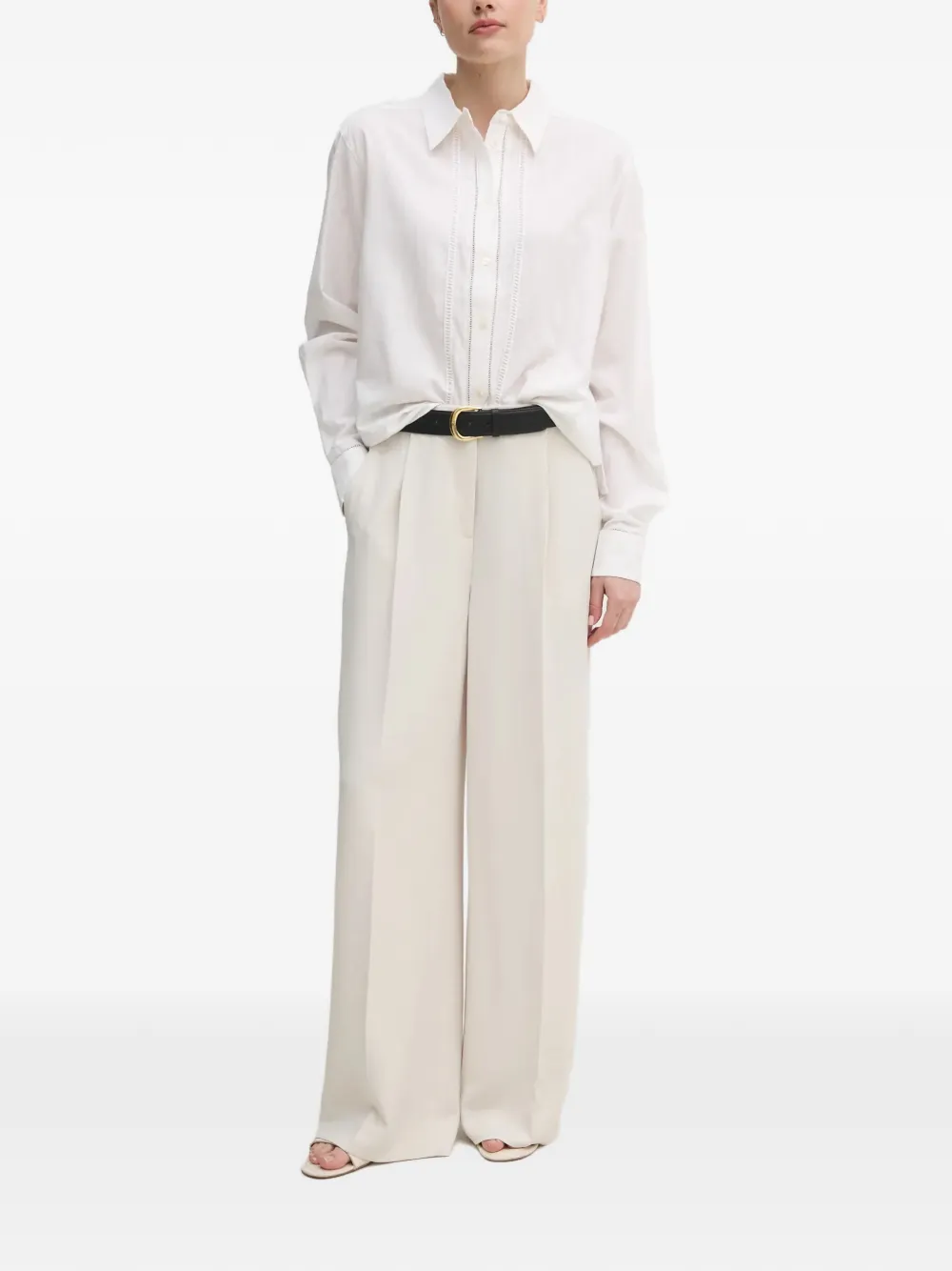  Mos Mosh Buttoned Embroidered Shirt - White 