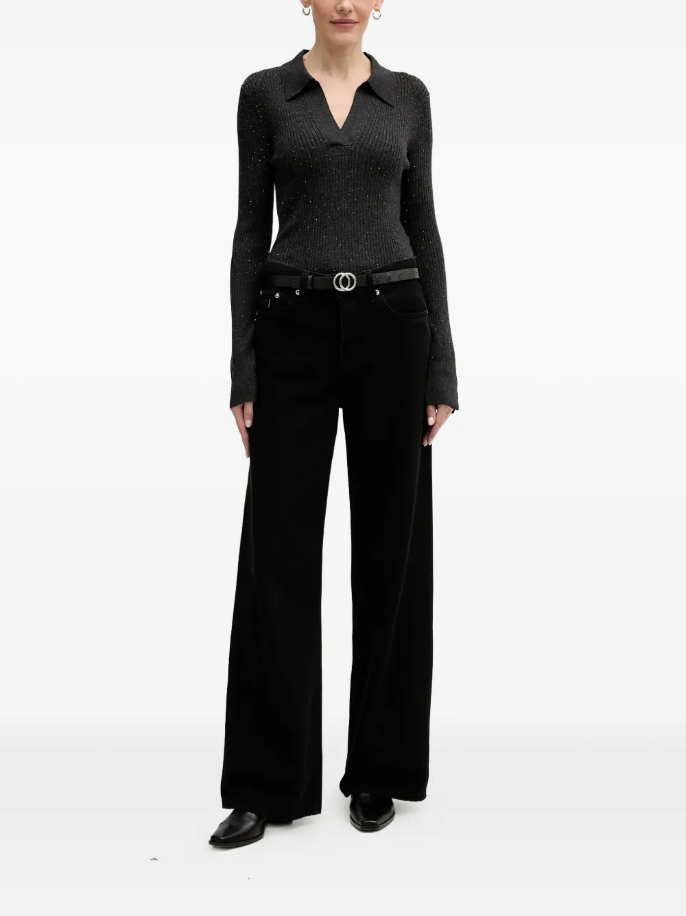 Ronika V-Neck Collared Top