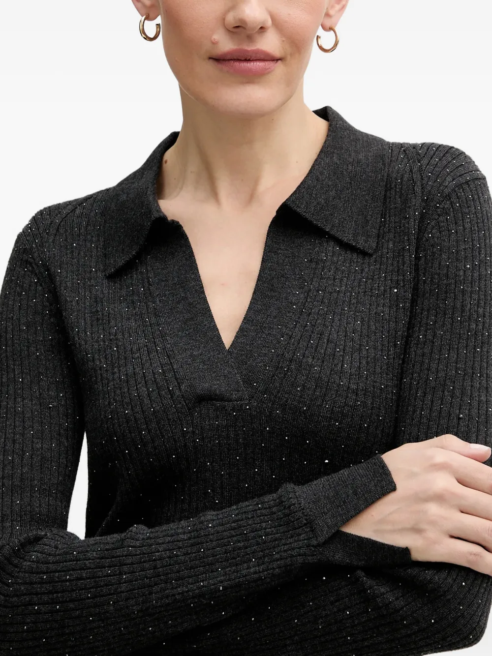 Ronika V-Neck Collared Top