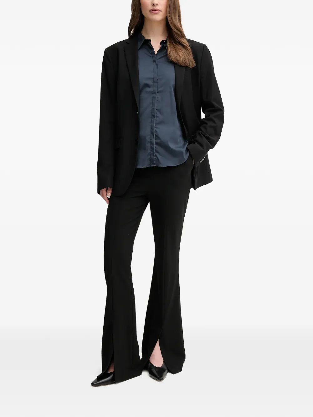  Mos Mosh Mattie Ruffled-cuff Shirt - Blue 