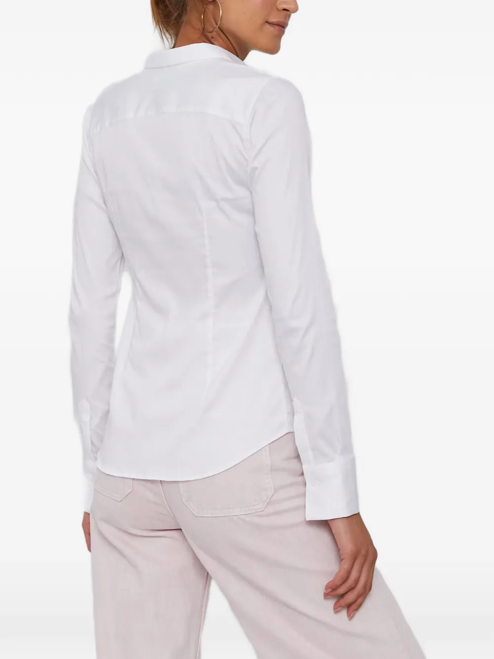 Mos Mosh button-up long-sleeve shirt Wit