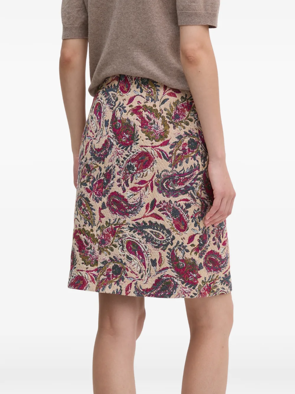  Mos Mosh Paisley-print Mini Skirt - Neutrals 