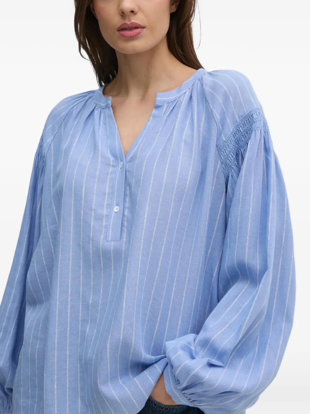 Mos Mosh Gestreepte blouse Blauw