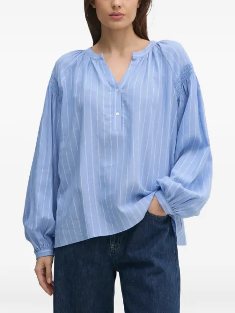 Mos Mosh blusa a rayas con cuello en V