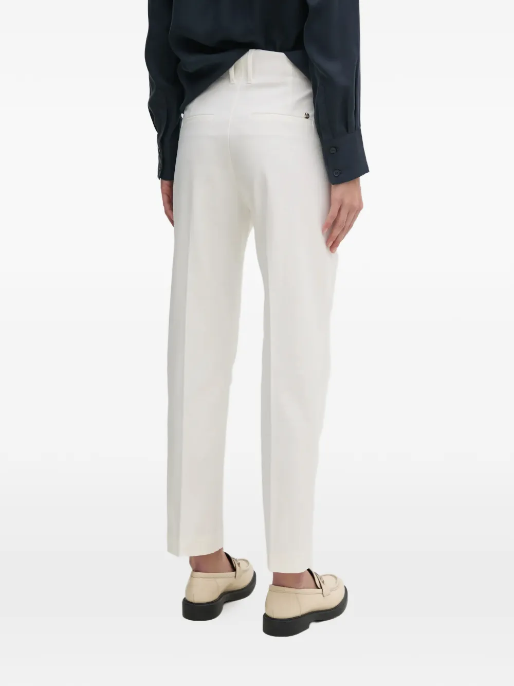  Mos Mosh Cropped Tailored Trousers - Neutrals 