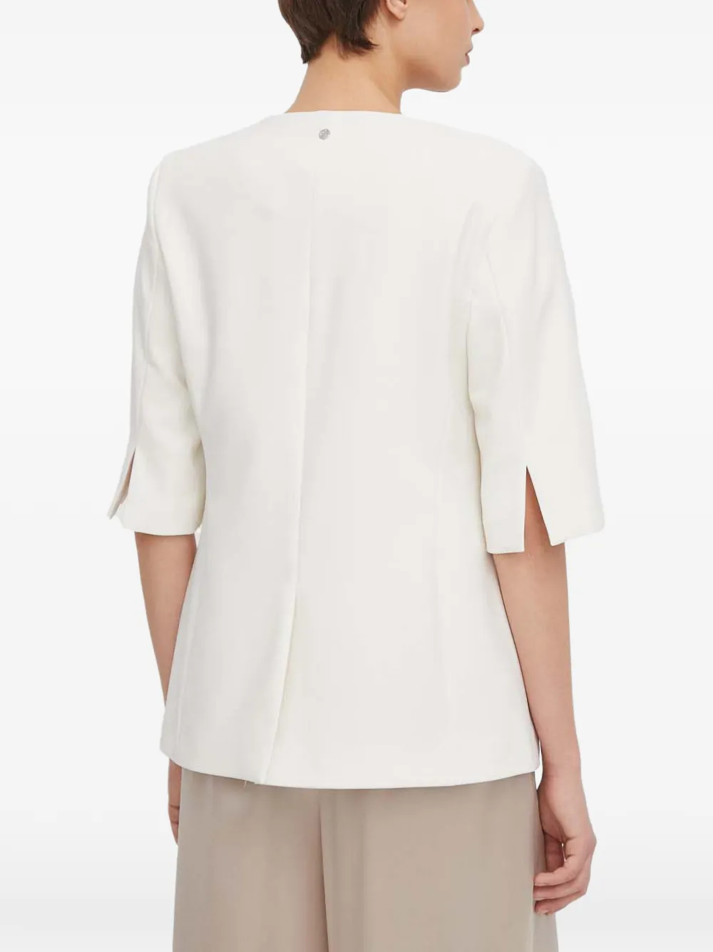  Mos Mosh Mmgrit Carli Short-sleeved Blazer - White 