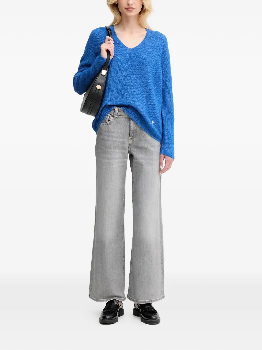  Mos Mosh Thora V-neck Sweater - Blue 