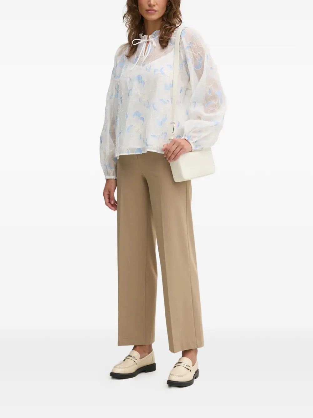  Mos Mosh Floral Ruffled Blouse - White 