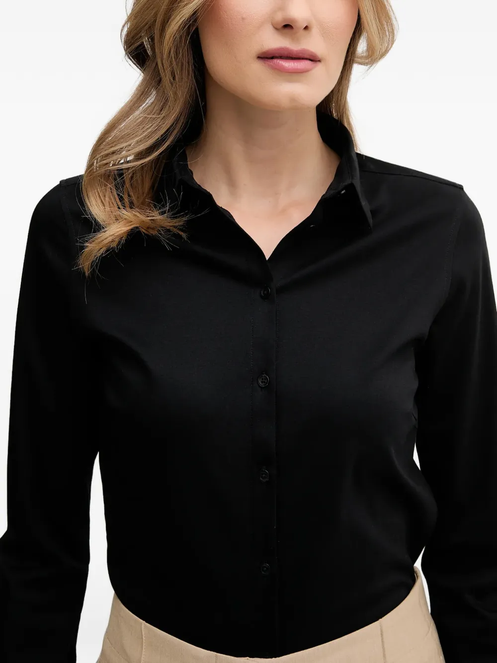 Mos Mosh Mmina button-up blouse Zwart