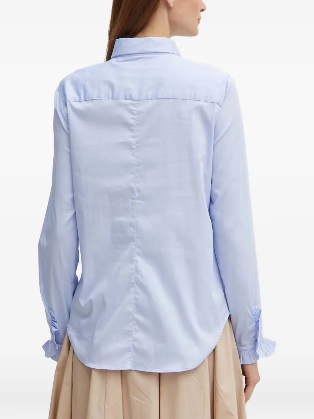  Mos Mosh Mattie Ruffled-cuffs Shirt - Blue 