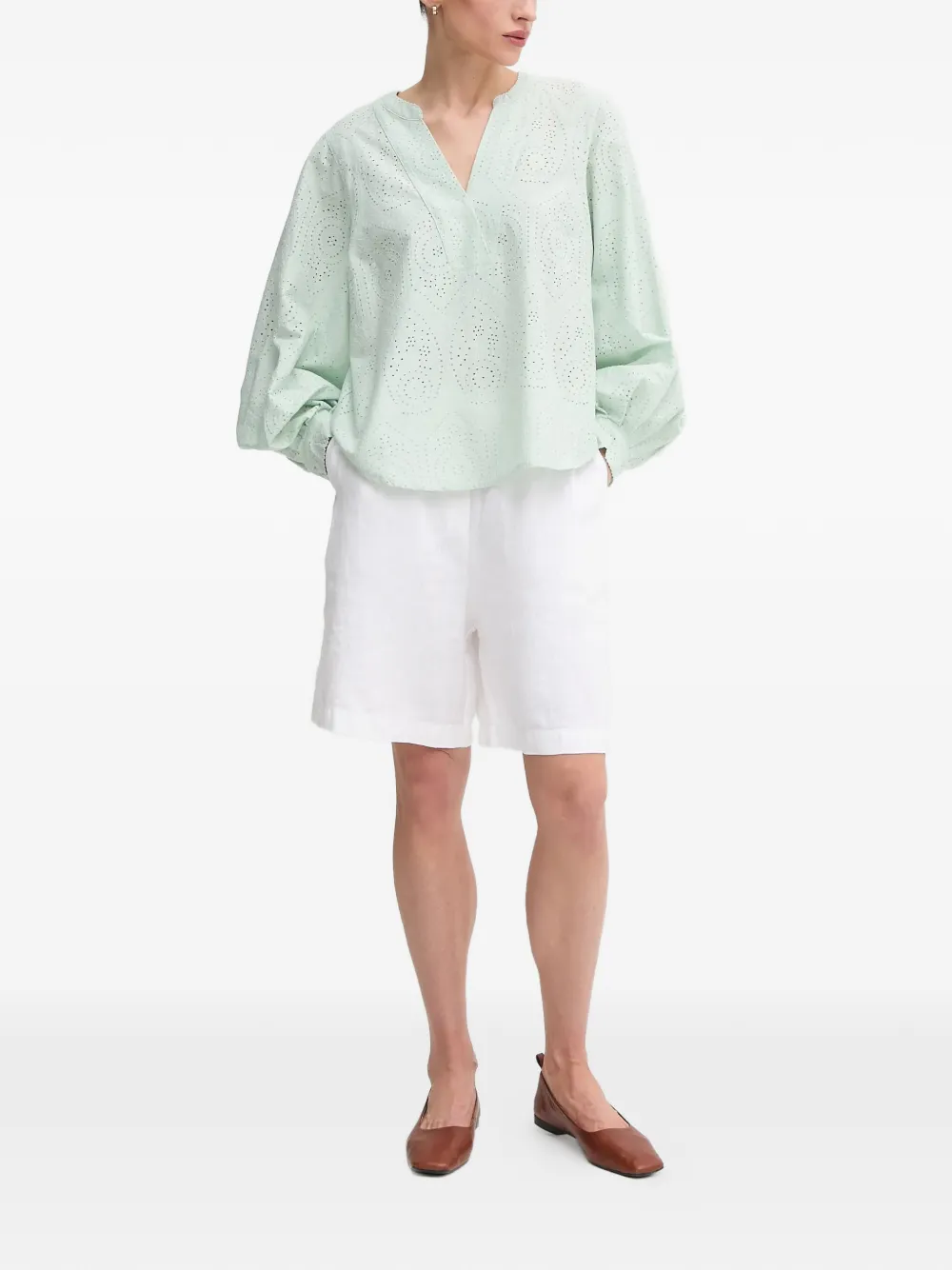  Mos Mosh V-neck Top - Green 
