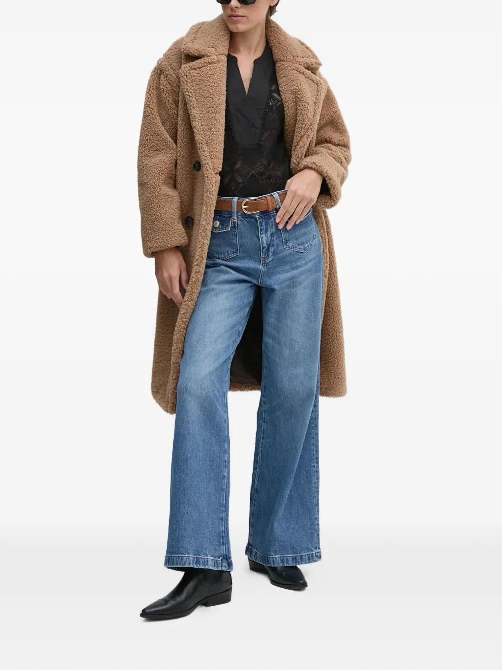  Mos Mosh Flap-pocket Jeans - Blue 