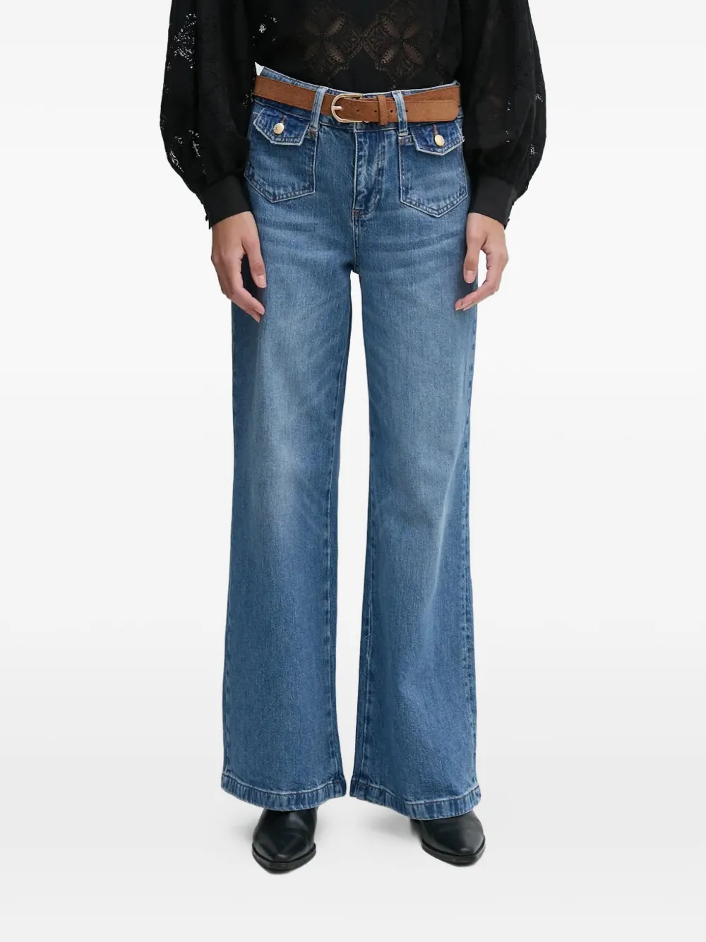 Mos Mosh flap-pocket jeans - Blu