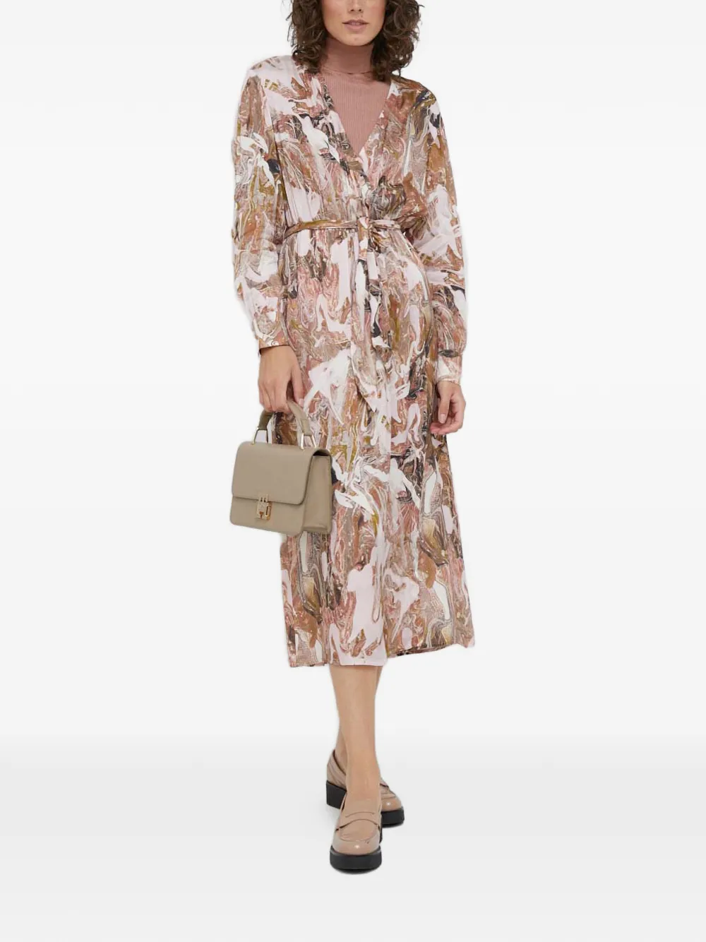 Mos Mosh MMMarkella printed midi dress - Rosa