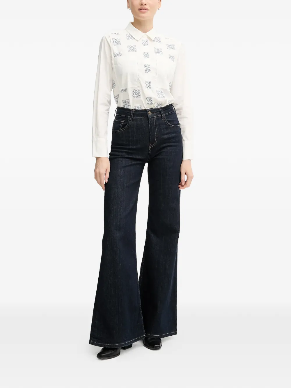  Mos Mosh Mmweina Printed Shirt - White 