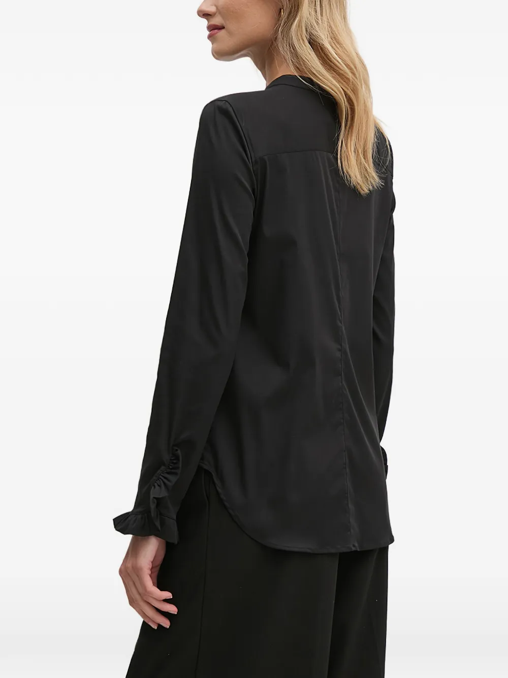  Mos Mosh Ruffled-trim Shirt - Black 