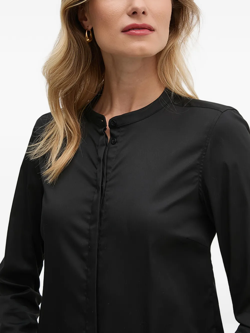 Mos Mosh T-shirt met ruches Zwart
