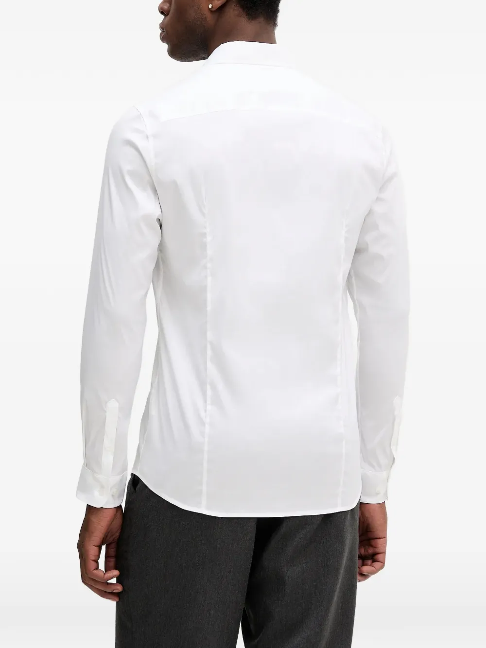  Mos Mosh Long-sleeve Button-up Shirt - White 