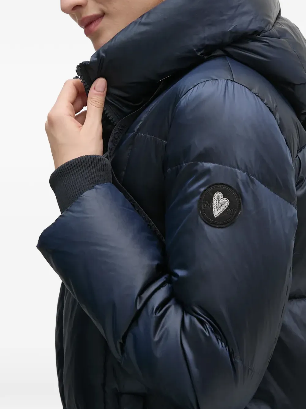 Mos Mosh MMNova gewatteerde jas met capuchon Blauw