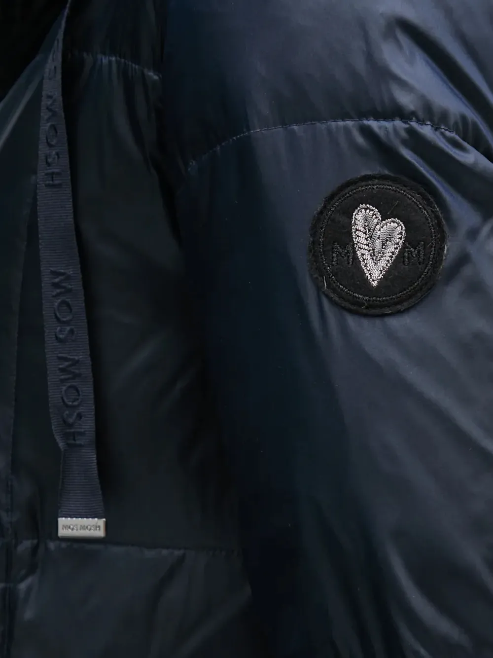 Mos Mosh MMNova gewatteerde jas met capuchon Blauw